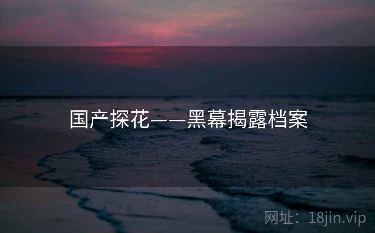 国产探花——黑幕揭露档案